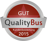 Ausgezeichnet von Qualitybus im Jahr 2015 mit GUT